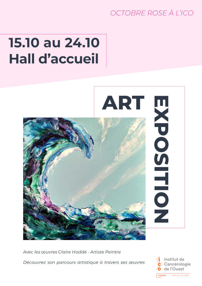 Affiche de l'exposition de Claire Hoddé à l'ICO à Angers