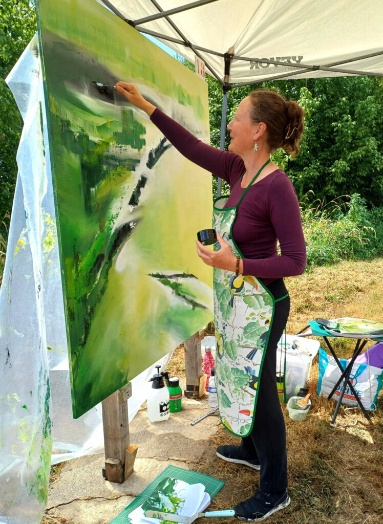 Peinture en cours ! Toutes toiles dehors 2025