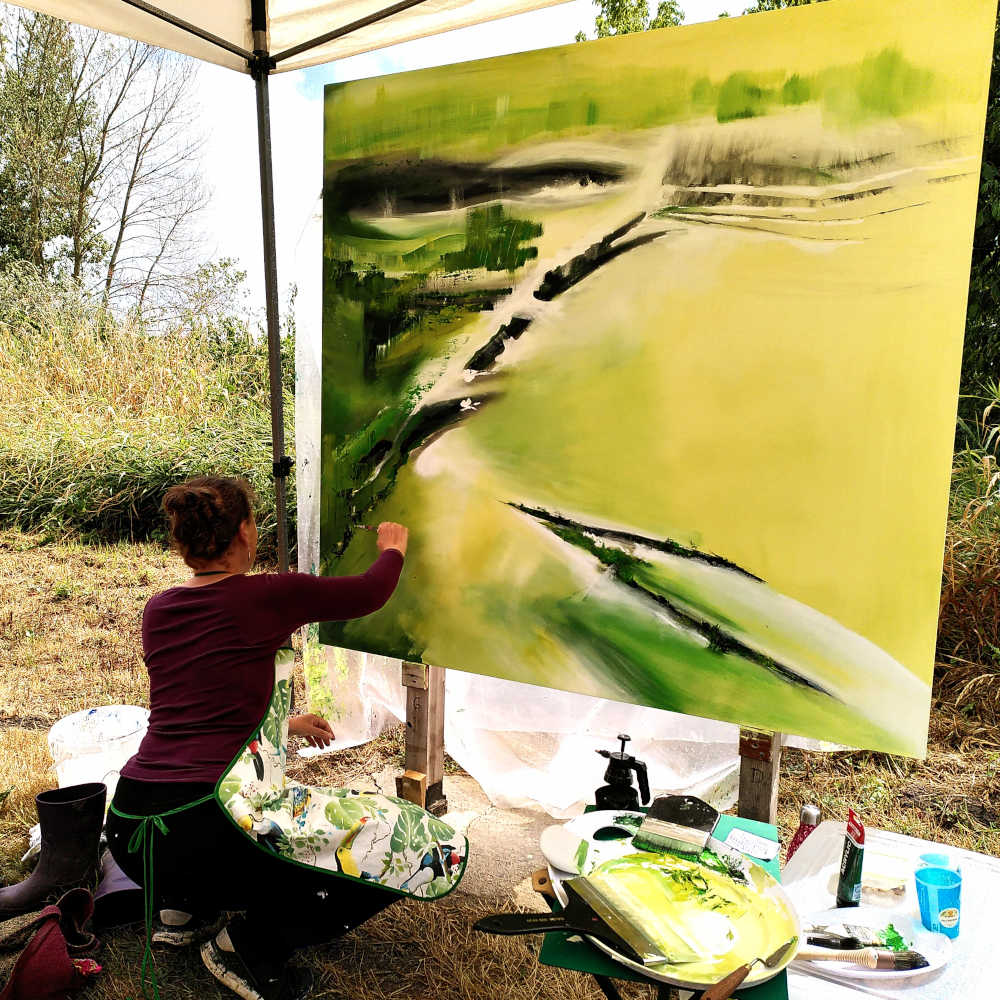 Peinture en cours ! Toutes toiles dehors 2025