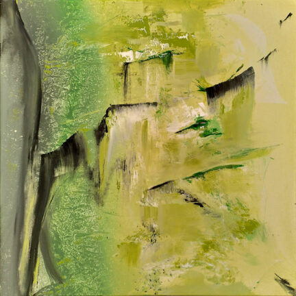 Verts sauvages d'un paysage abstrait. Entrelacs de verts, noirs, blancs