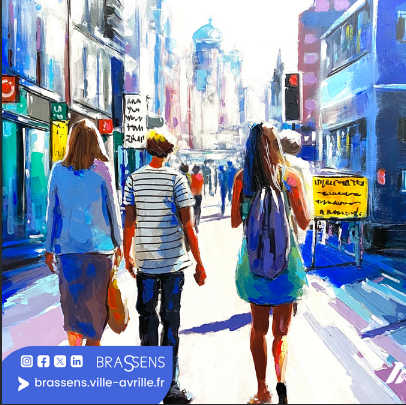 Affiche du salon de la peinture à l'eau d'Avrillé