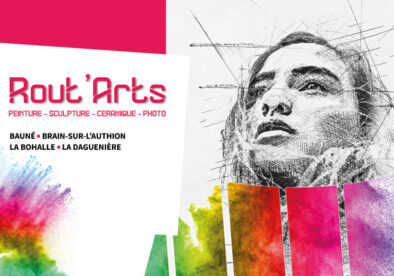 Affiche du salon rout'arts à Bauné, Brain-sur-l'Authion, La Daguenière